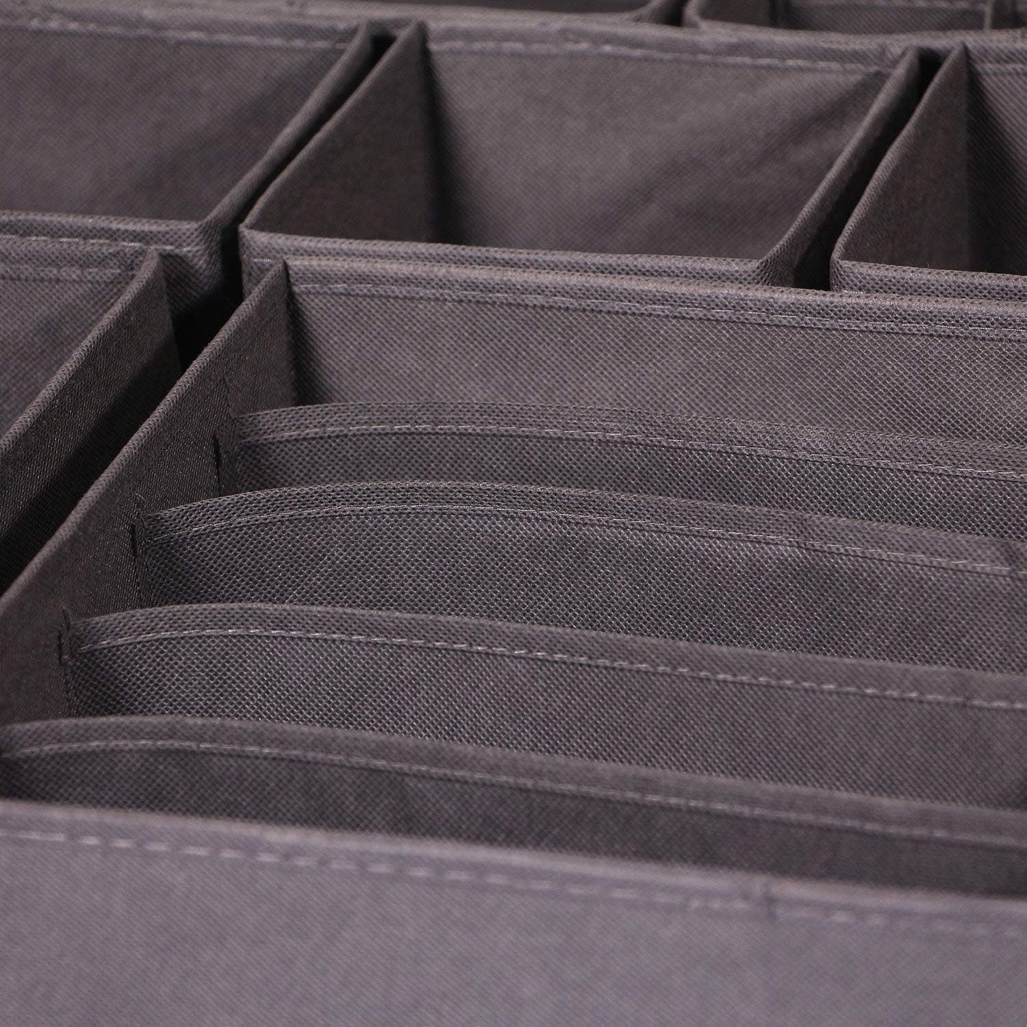 DIOMMELL Paquete de 21 cajas de almacenamiento de tela plegables para armario,...