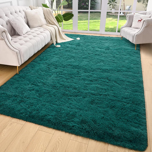 AROGAN Alfombra de área peluda para dormitorio, alfombras lavables de 4 x 6...