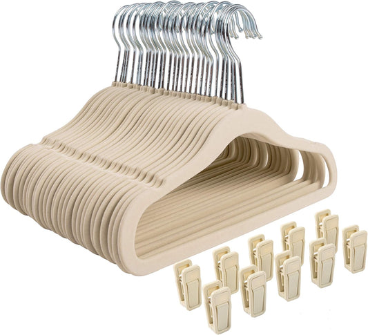 Finnhomy ropa gancho de ropa para bebé y Kids 30-Pack de terciopelo...