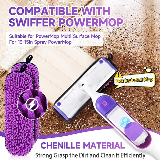 Paquete de 6 almohadillas de repuesto reutilizables compatibles con Swiffer...