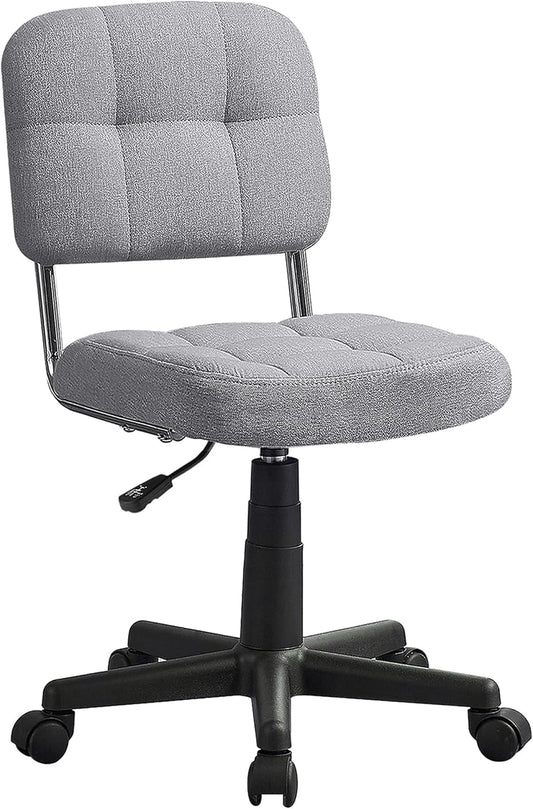 VECELO Silla de escritorio moderna sin brazos, giratoria de 360, altura...
