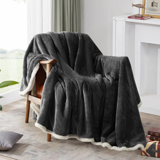 Beautex Sherpa - Mantas de tejido polar color liso