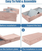 Contenedores de almacenamiento debajo de la cama con tapas (juego de 2) Caja...