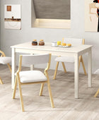 Mesa de comedor para 4 personas, mesa de cocina de 48 x 29 pulgadas con patas