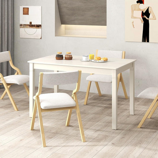 Mesa de comedor para 4 personas, mesa de cocina de 48 x 29 pulgadas con patas