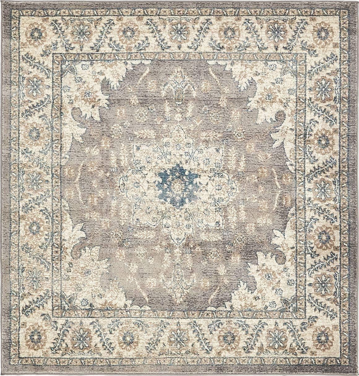 Salzburg Collection Alfombra clásica de diseño tradicional oriental con borde