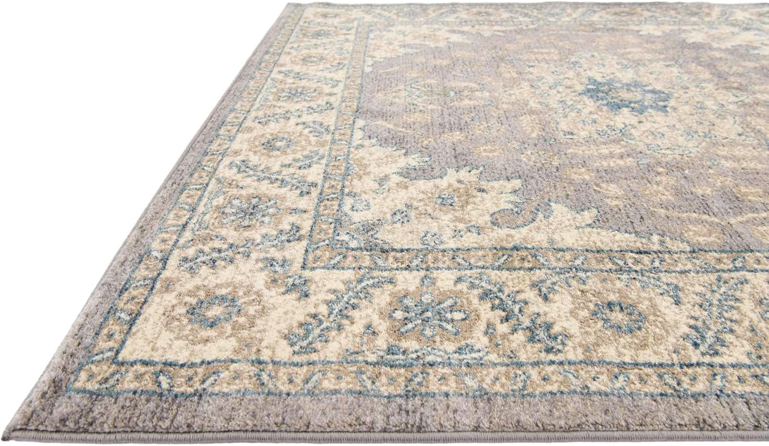 Salzburg Collection Alfombra clásica de diseño tradicional oriental con borde