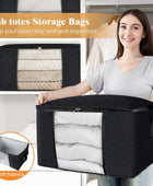 Fab totes Paquete de 2 bolsas de almacenamiento plegables para mantas,...