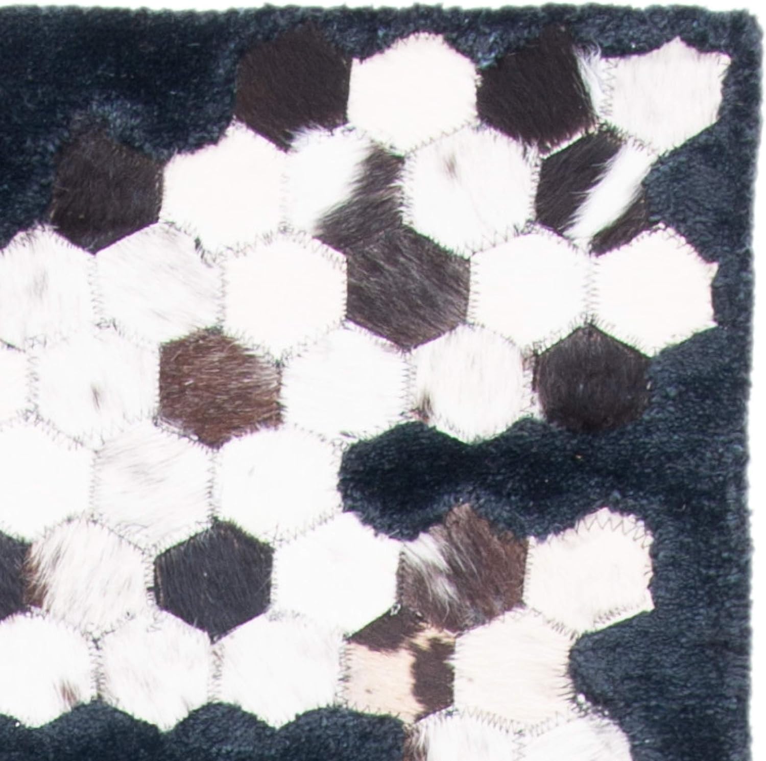 SAFAVIEH Manhattan Collection - Alfombra de área de 6 x 9 pies, negro, hecha a...