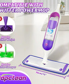 Almohadillas de microfibra compatibles con Swiffer PowerMop, paquete de 5...