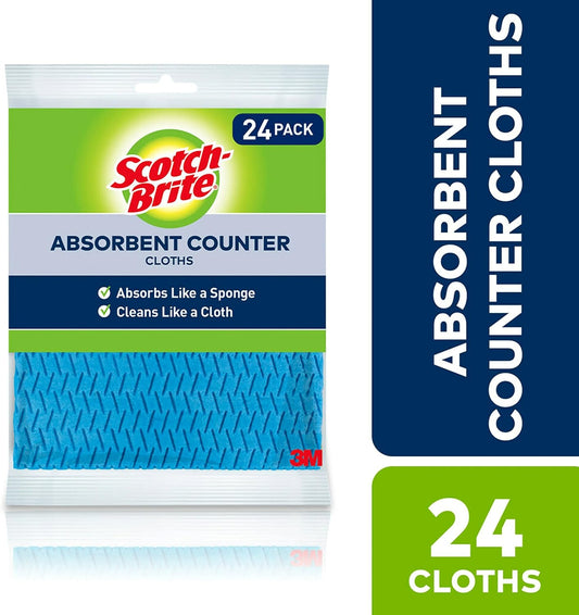 Scotch-Brite Paño de tocador absorbente, 24 paños