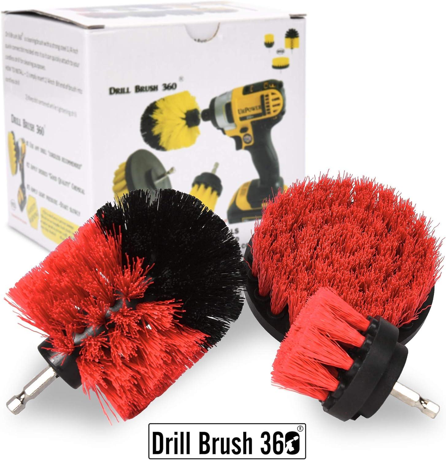 DRILL BRUSH 360 Juego de 3 accesorios originales, cepillos limpiadores para