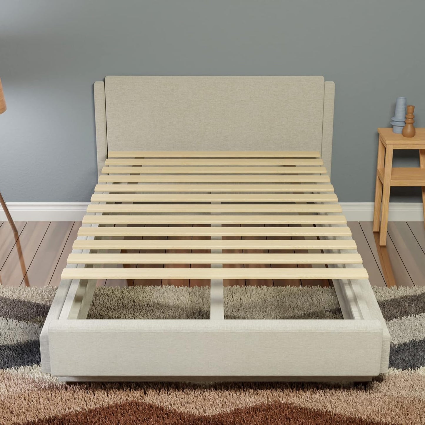 Soporte de colchón resistente de madera, tablillas, tamaño Queen, 0.75