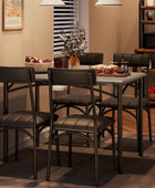 Mesa de cocina y sillas para 4, juego de mesa de comedor para 4 personas con