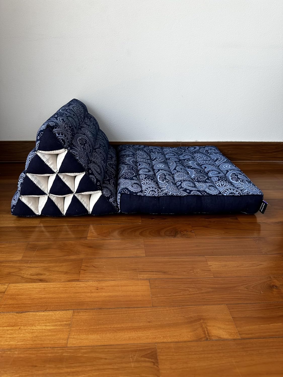 LEEWADEE Tapete plegable con cojín triangular, cómodo cojín de TV, colchón