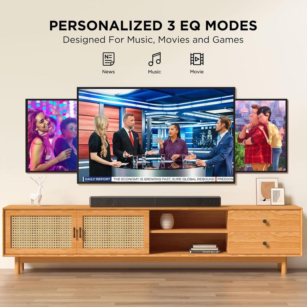 Barra de sonido de 2.2 canales y 100 W para Smart TV