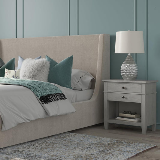 SIMPLIHOME Carlton Mesita de noche contemporánea de madera maciza de 24