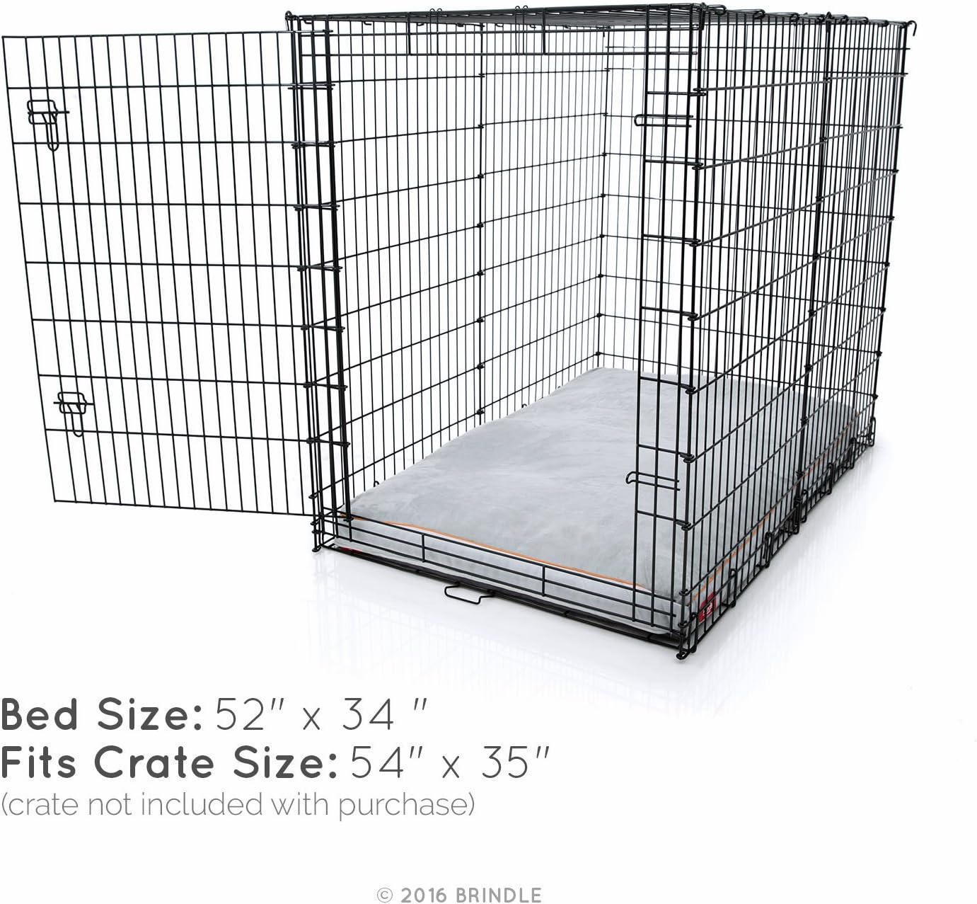 BRINDLE Cama para perros de espuma viscoelástica con cubierta lavable...