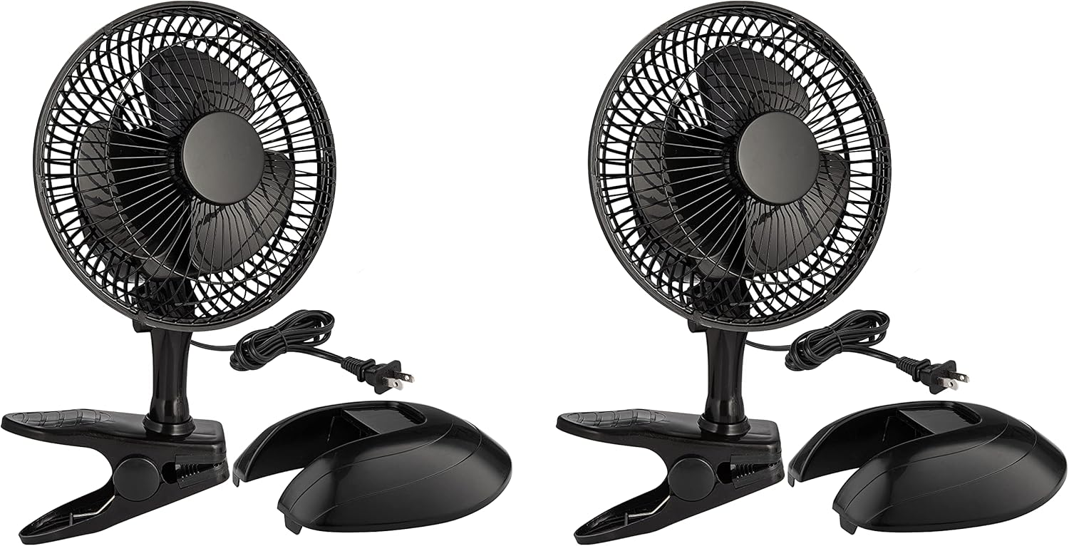 RamPro Escritorio portátil y ventilador de clip, ventiladores de 6 pulgadas,...