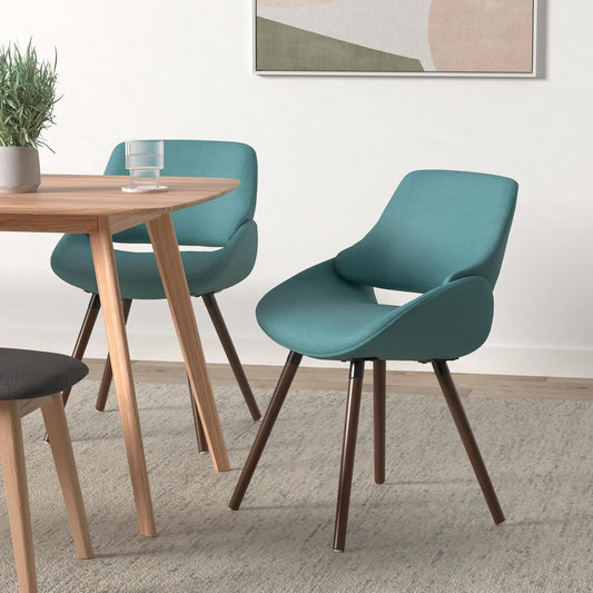 SIMPLIHOME Malden - Silla de comedor moderna de madera curvada de 18 pulgadas...