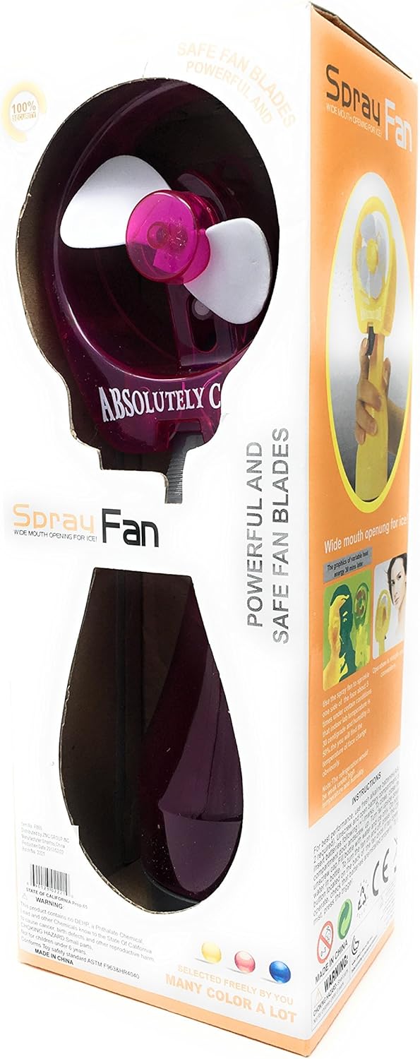 Ventilador de nebulización personal portátil, funciona con pilas, con amplia...