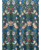 William Morris - Cortina de ducha, diseño de flores vintage en acuarela, juego...