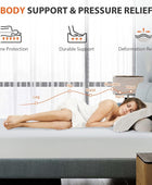 Colchón Queen de 10 pulgadas, colchón de espuma viscoelástica de gel Queen para...