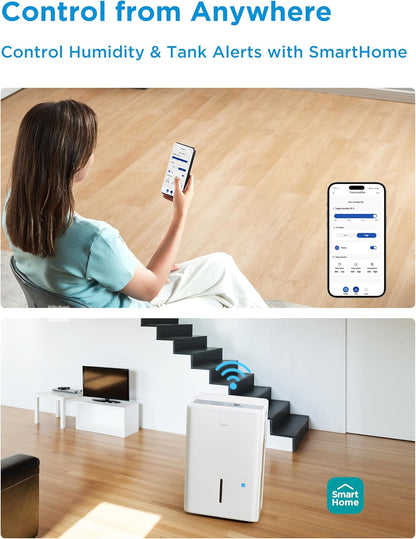 Deshumidificador certificado Energy Star de 3000 pies cuadrados con filtro de