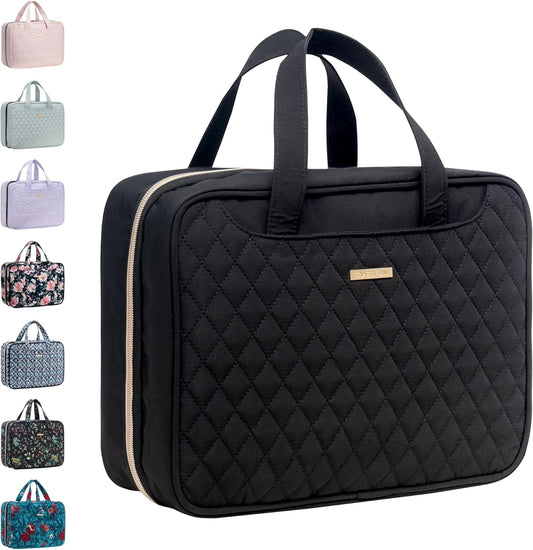 Everfun Neceser colgante de viaje para mujeres que viajan con compartimento a...