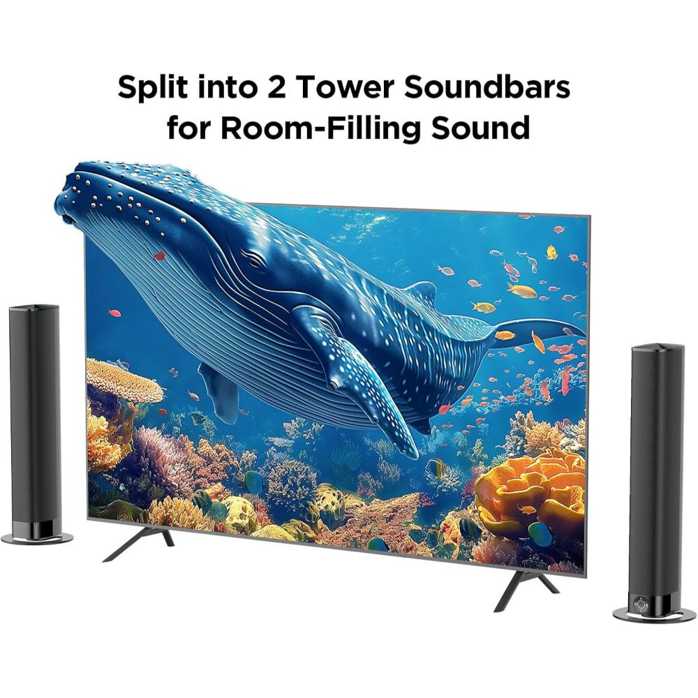 Barra de sonido para Smart TV, con conexión Bluetooth/ARC/Opt/AUX