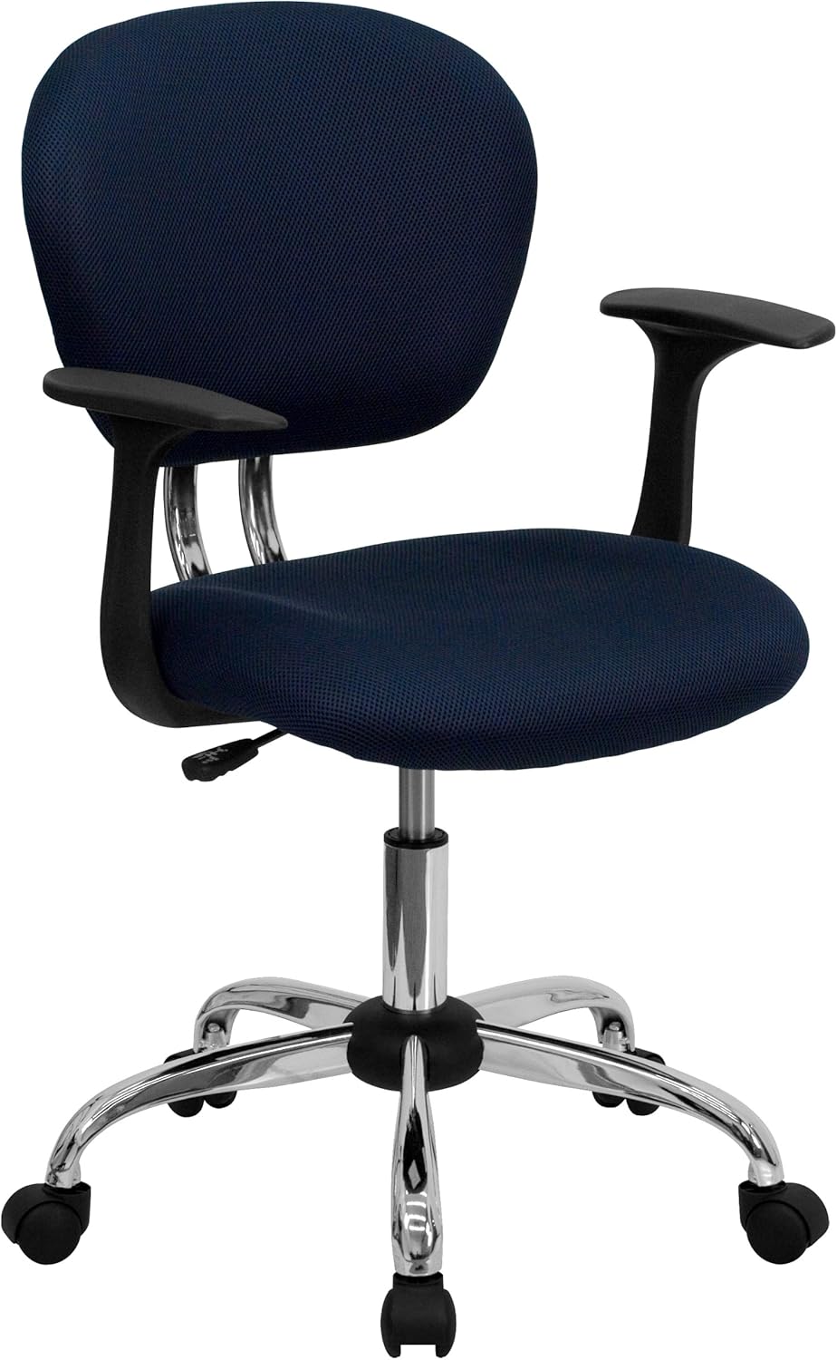 Silla de trabajo de malla con respaldar medio Flash Furniture con brazos y...