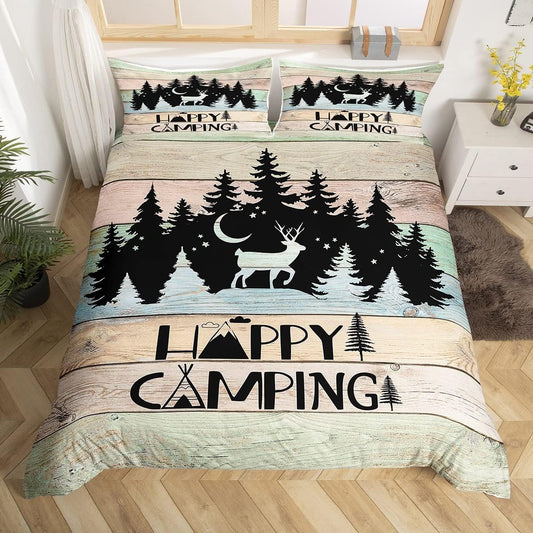 Ropa de cama para niños y niñas, juego de ropa de cama de campamento de viaje...