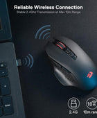 Redragon M656 Gainer - Mouse inalámbrico para juegos, 4000 DPI 2.4Ghz Gamer...