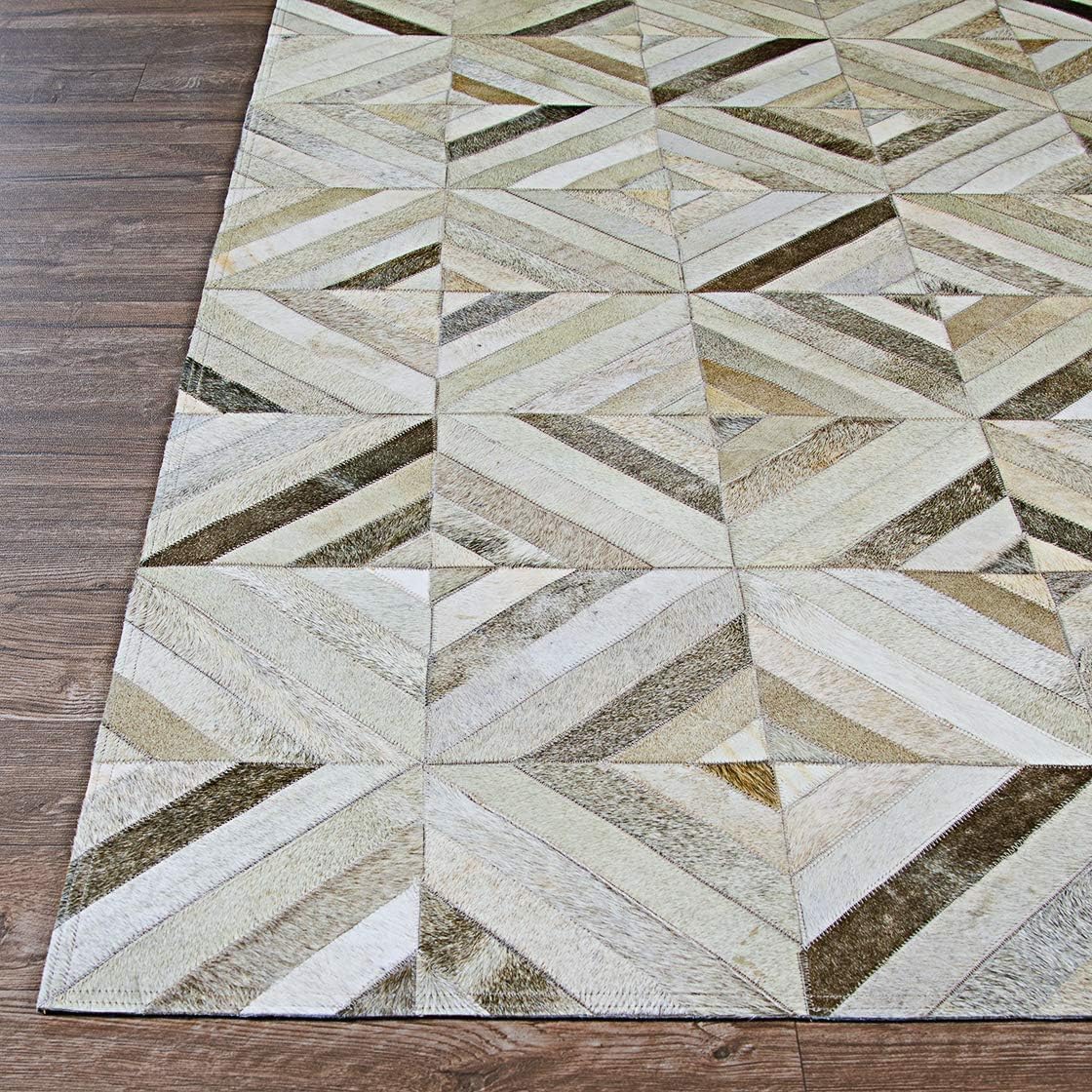 Couristan Chalet Blocks - Alfombra color marfil, 3'4" x 5'4"