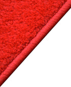 Alfombra de pasillo de color rojo sólido estilo europeo (2.2 pies de ancho x 8...