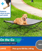 Coolaroo On The Go - Cama elevada refrescante para perros, portátil para viajes...