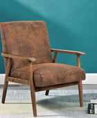 Barlow - Silla decorativa moderna vintage, sillón de microfibra con aspecto de...