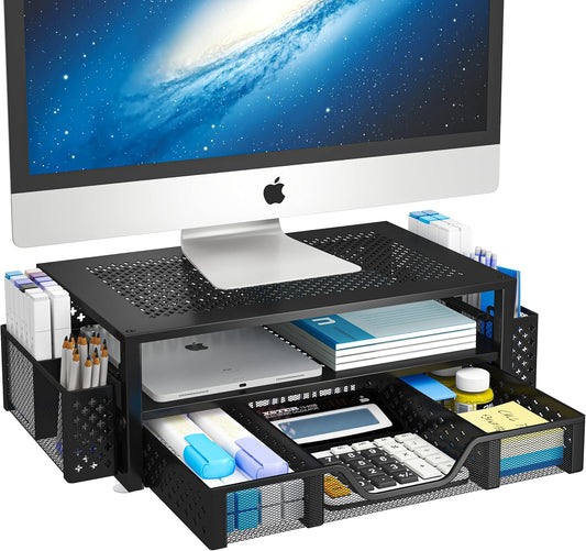 Simple Trending Soporte de monitor de metal de 2 niveles para monitor y...