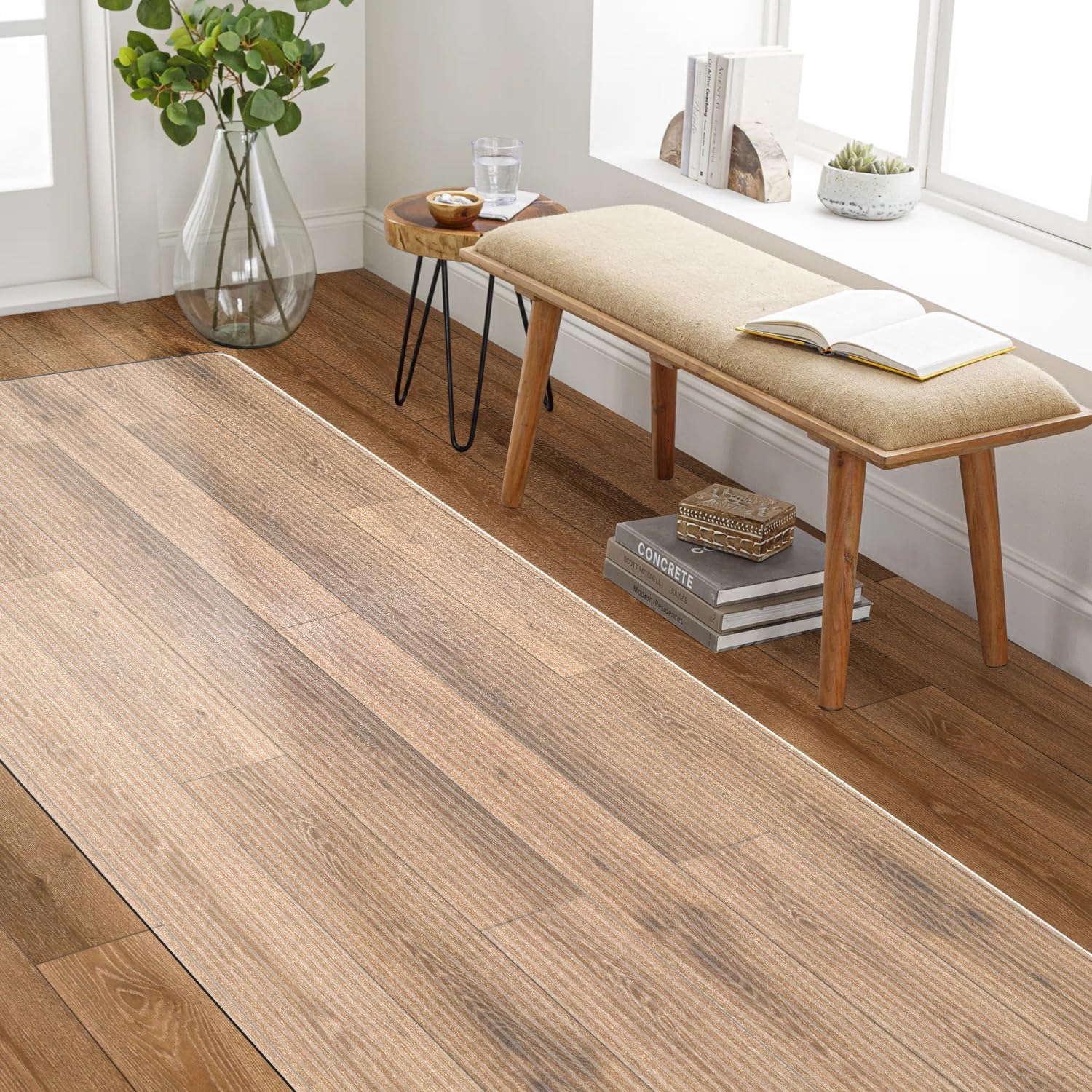 SALLOUS Alfombra de pasillo de cocina, 2 x 6 pies, alfombra de pasillo para...