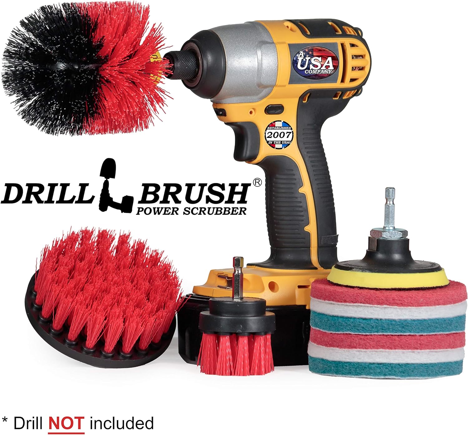 Cepillo de limpieza Drillbrush Accesorio para cepillo de taladro Limpieza de