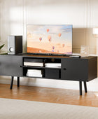 Cozy Castle Moderno soporte de TV para TV de 60 pulgadas, consola de TV para...