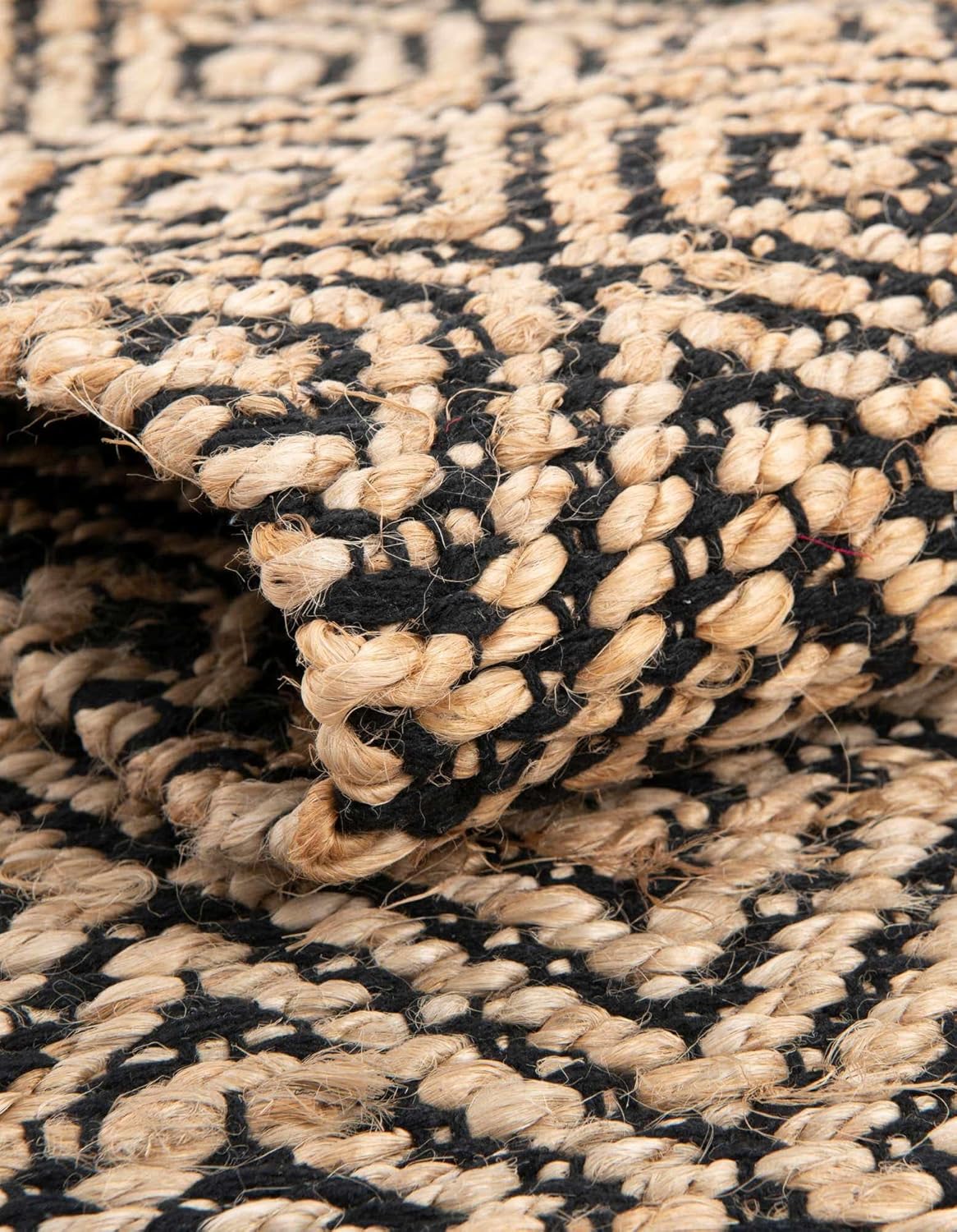 Alfombra trenzada de la colección de yute Assam (1' 2" x 8', camino de mesa,