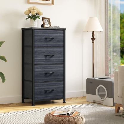 DWVO 4 Drawers Dresser, Dresser for Bedroom, Fabric Storage Tower, Chest of...