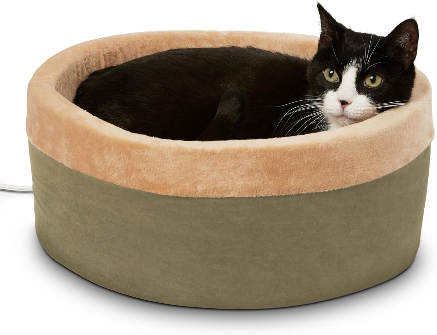 K&H Pet Products Thermo-Kitty - Cama térmica para gatos de interior, cama...