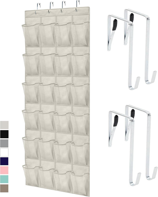 Gorilla Grip - Organizador de zapatos grande de malla transpirable con 24...