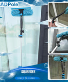Pole Kit de limpieza de ventanas de 12 pies (11.8 ft), kit de limpieza de