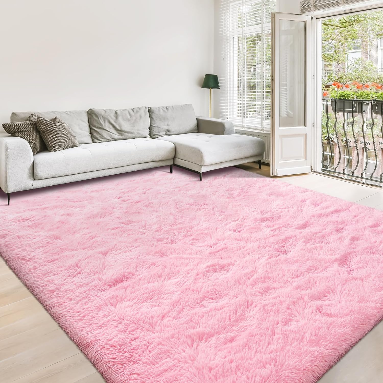 Lascpt Alfombra de área para sala de estar, supersuave y esponjosa para...