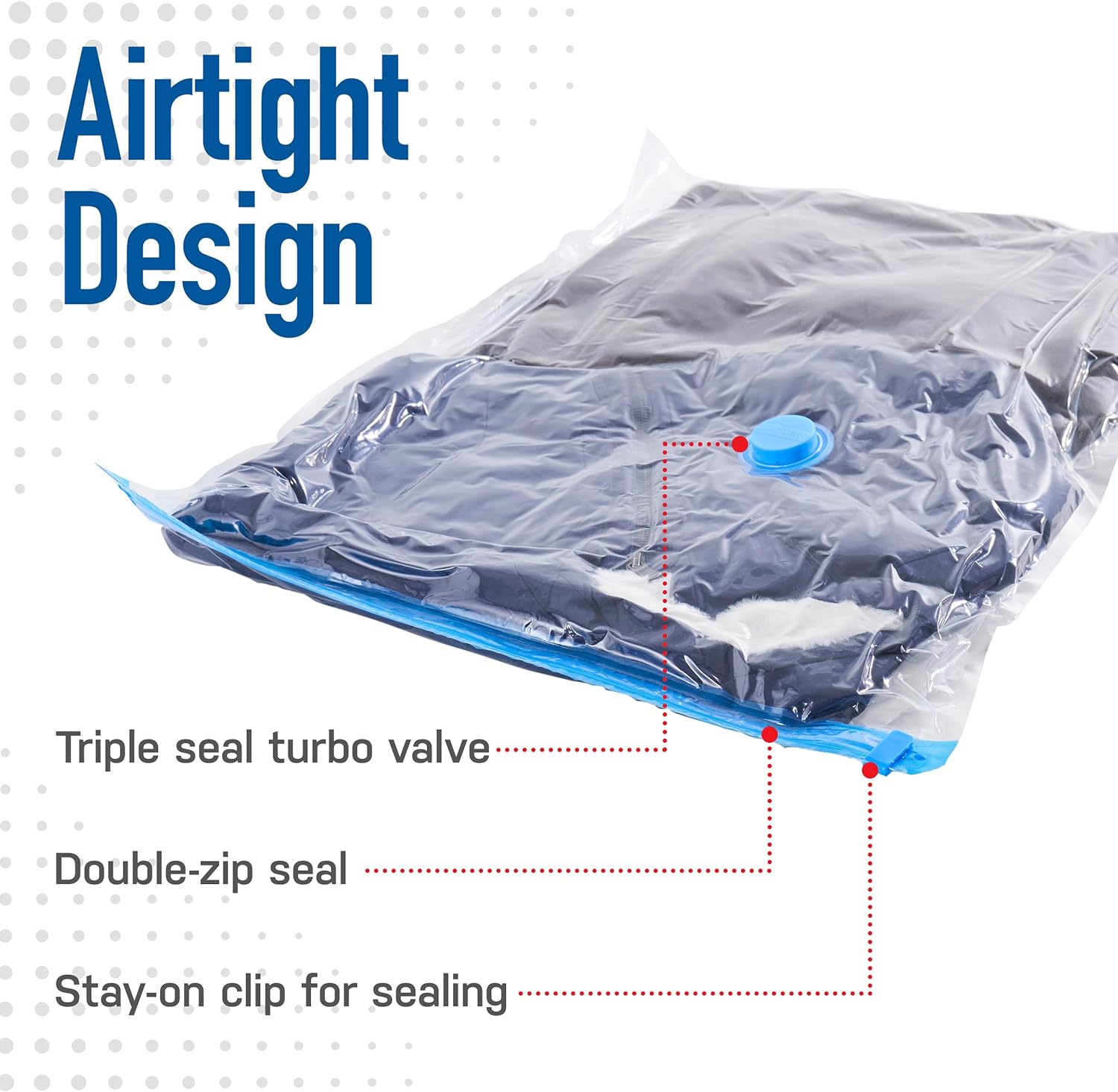 Spacesaver Premium Bolsas de almacenamiento al vacío, funciona con cualquier