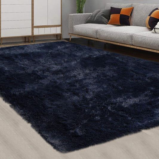 CAROMIO Alfombra de área azul marino para dormitorio, extra grande de 8 x 10...