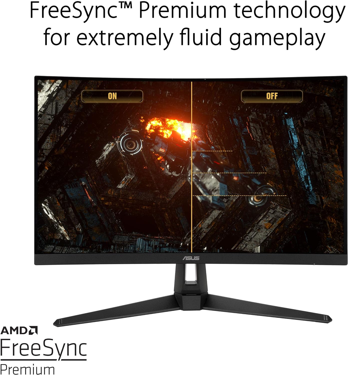 ASUS TUF Gaming VG27VH1B 27" Monitor curvo, 1080P Full HD, 165Hz (soporta...